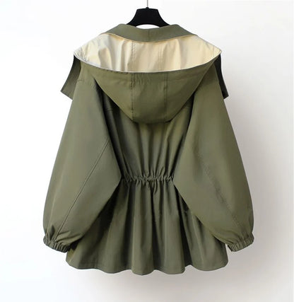 Women's Elegant Windproof Jacket with Weather-Resistant Protection