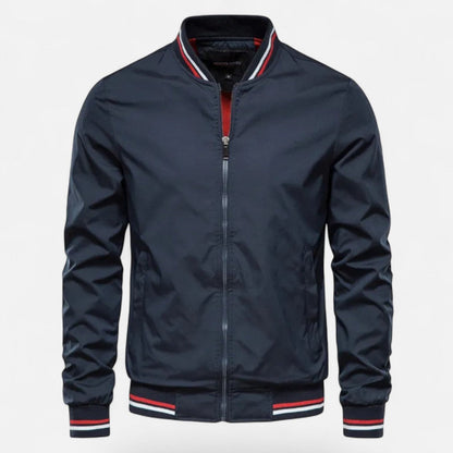 Men’s Lightweight Stand-Collar Full-Zip Casual Jacket