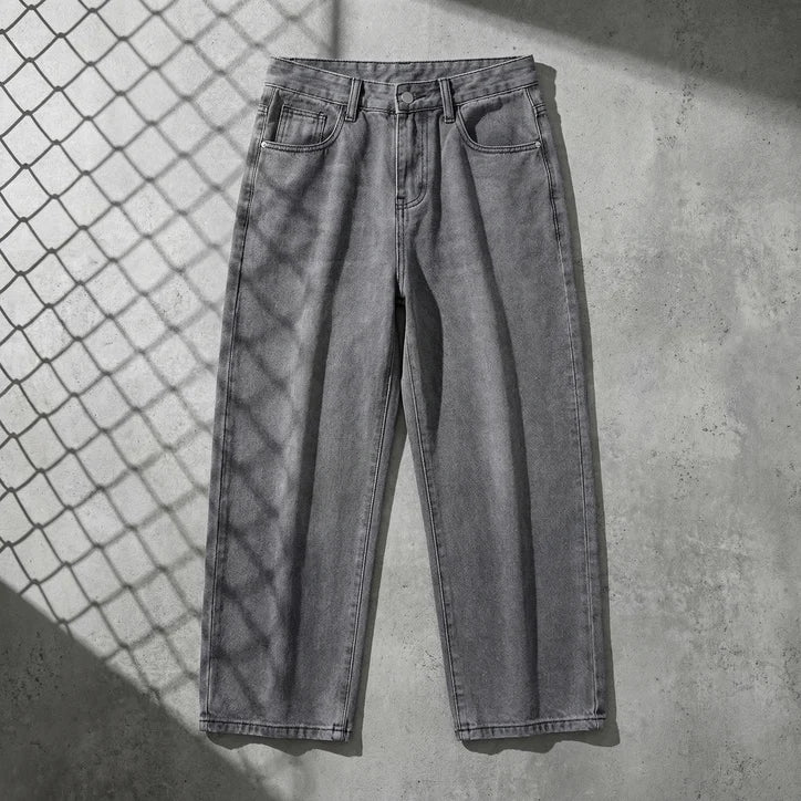 Men’s Relaxed Straight-Leg Cotton Jeans