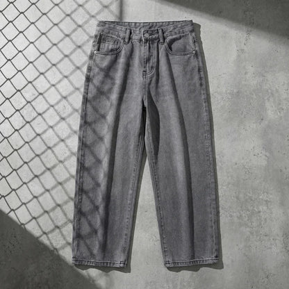 Men’s Relaxed Straight-Leg Cotton Jeans