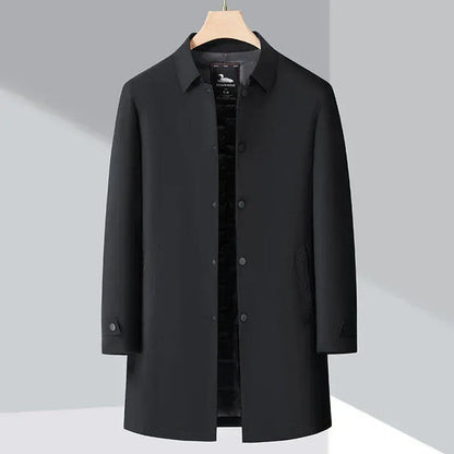Men’s Tailored Double-Breasted Trench Coat