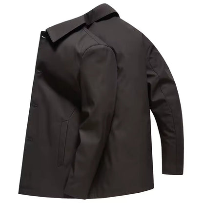 Men’s Longline Wind-Resistant High-Collar Jacket