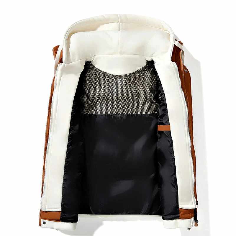 Men’s Lightweight Quilted Hooded Windbreaker Gilet
