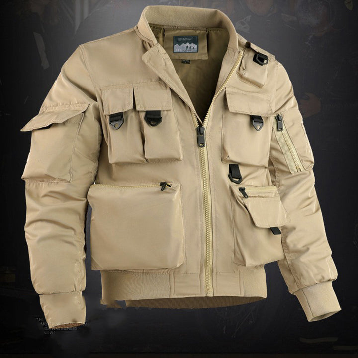 Men's Utility Cargo Bomber Coat