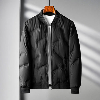 Men’s Lightweight Quilted Down-Filled Bomber Jacket