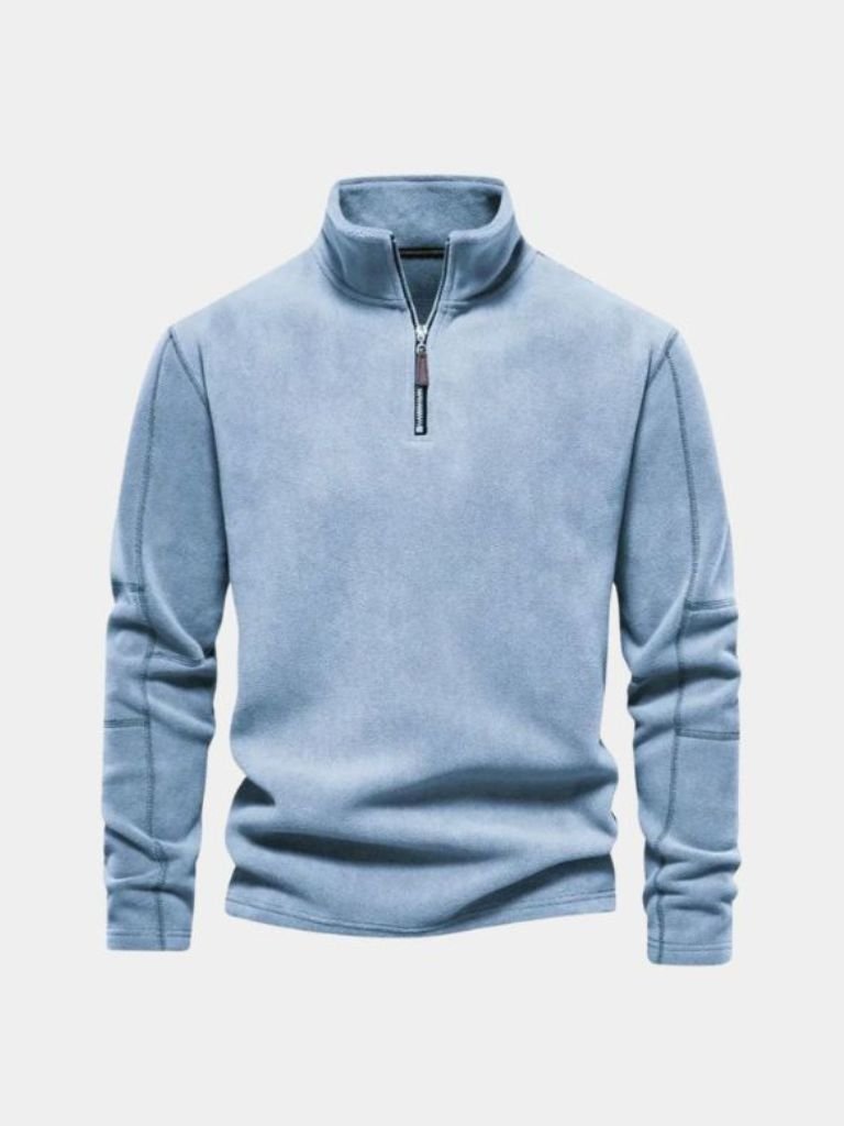 Men’s Refined Mock Neck Quarter-Zip Knit Pullover
