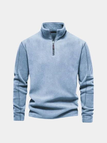 Men’s Refined Mock Neck Quarter-Zip Knit Pullover