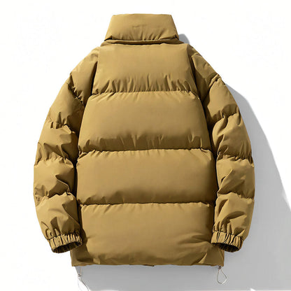 Men’s Windproof High-Collar Insulated Puffer Jacket