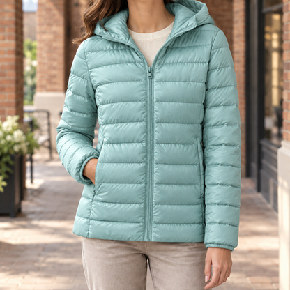 Women’s Lightweight Quilted Cashmere Hooded Jacket