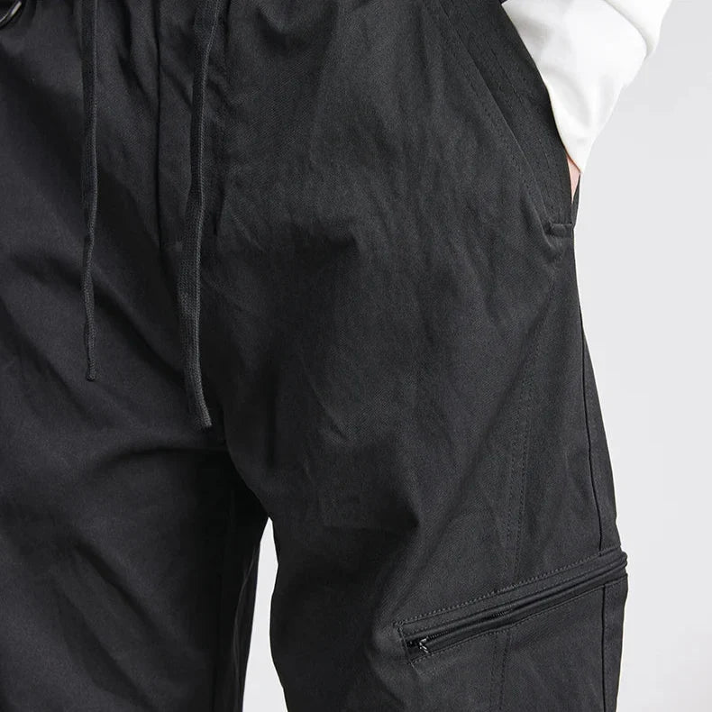 Men’s Lightweight Tapered Utility Trousers with Side Pockets