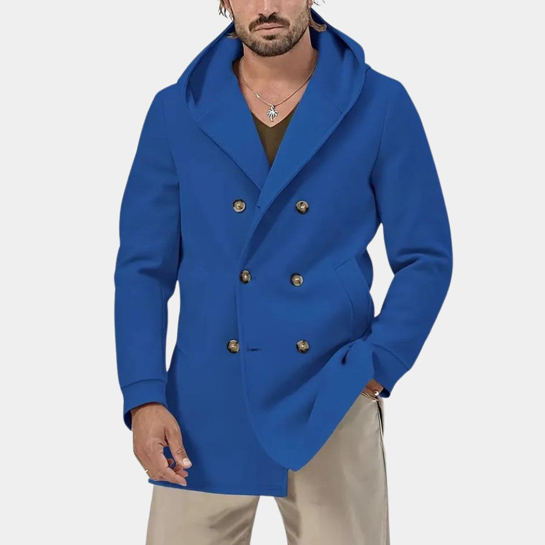 Men’s Lightweight Longline Hooded Trench Coat