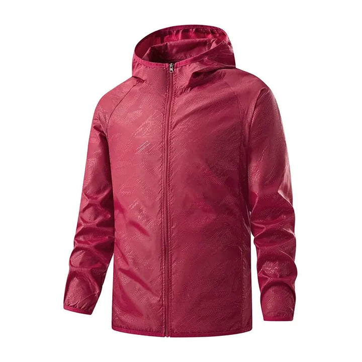 Unisex Lightweight Packable Water-Repellent Rain Jacket