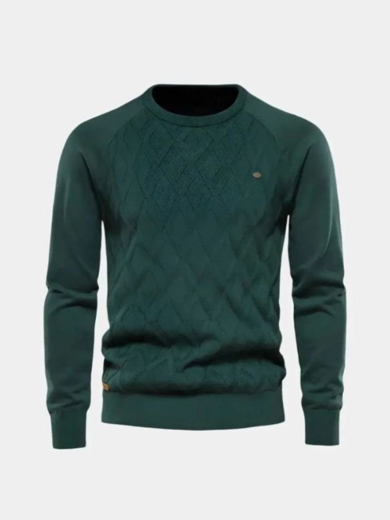 Men’s Minimalist Breathable Knit Crew Neck Pullover