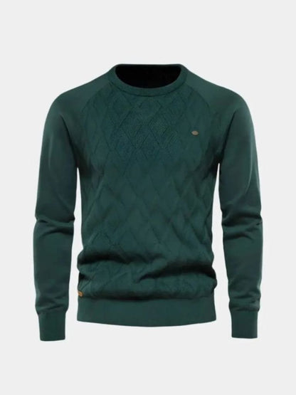 Men’s Minimalist Breathable Knit Crew Neck Pullover