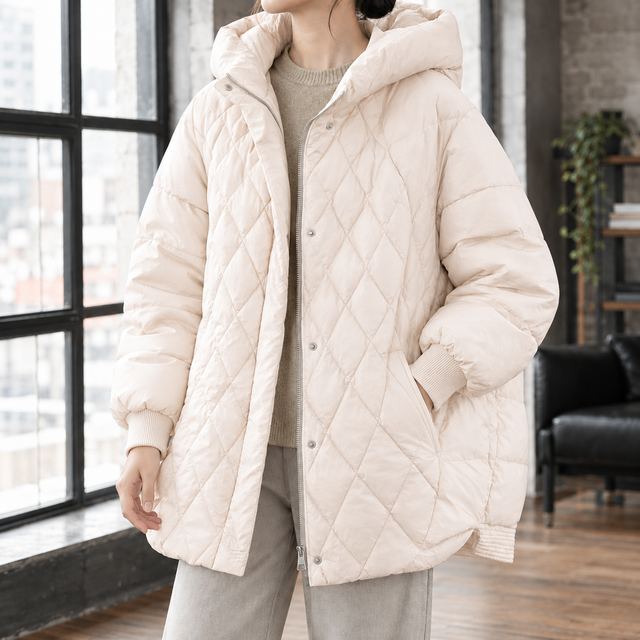 Women’s Oversized Hooded Quilted Down Jacket