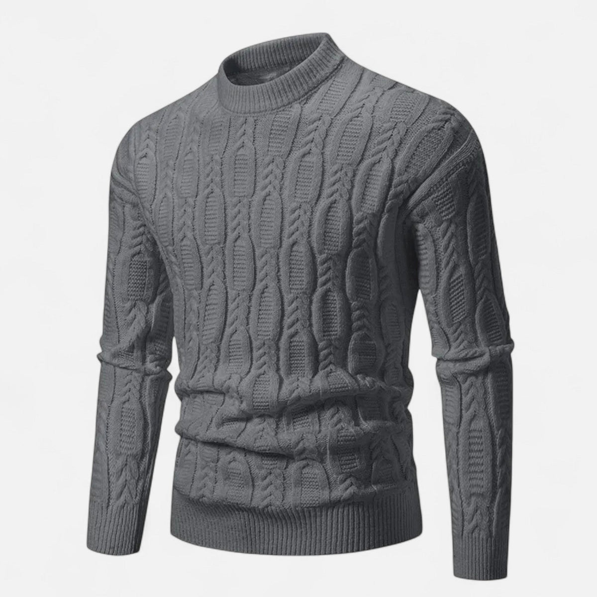 Men’s Soft Knit Relaxed Crew Neck Pullover