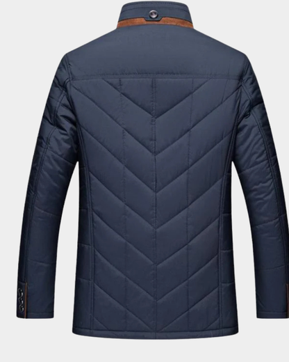 Men’s Quilted Stand-Collar Executive Jacket