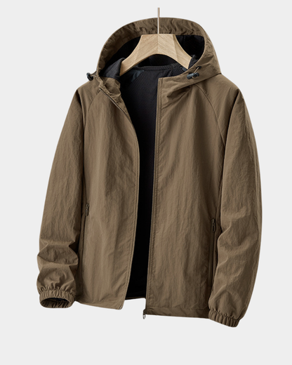 Men’s Lightweight Hooded Water-Repellent Windbreaker