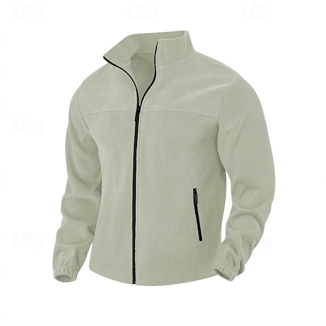 Men’s Essential Stand-Collar Full-Zip Casual Jacket