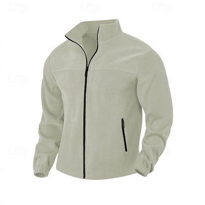 Men’s Essential Stand-Collar Full-Zip Casual Jacket