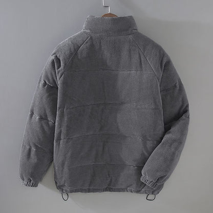 Men's Textured Corduroy Insulated Comfort Jacket