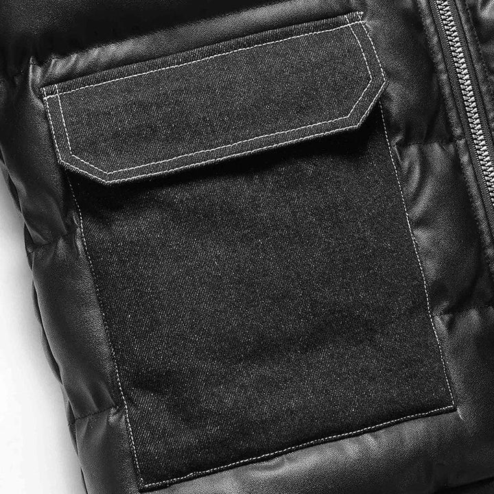 Men’s Reinforced Quilted Utility Puffer Jacket