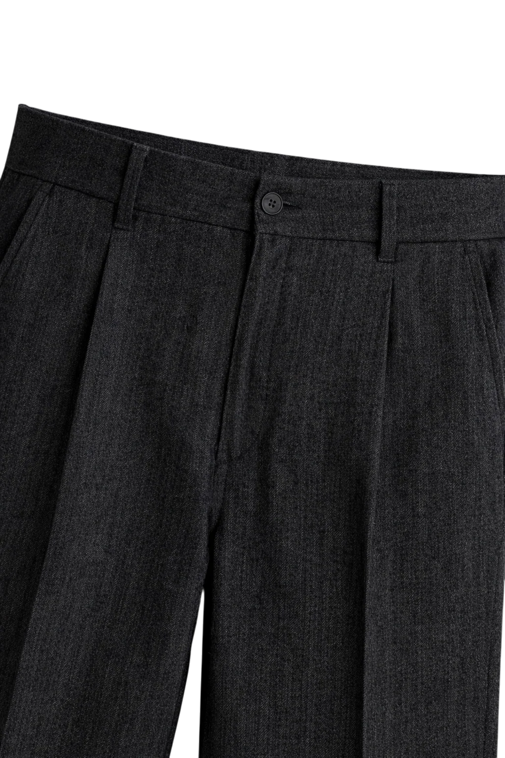 Men’s Tailored Cotton Trousers with Side and Back Pockets