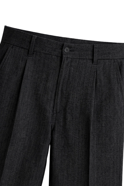 Men’s Tailored Cotton Trousers with Side and Back Pockets