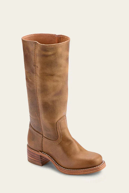 Women’s Slim-Fit Knee-High Boots with Structured Supportive Sole