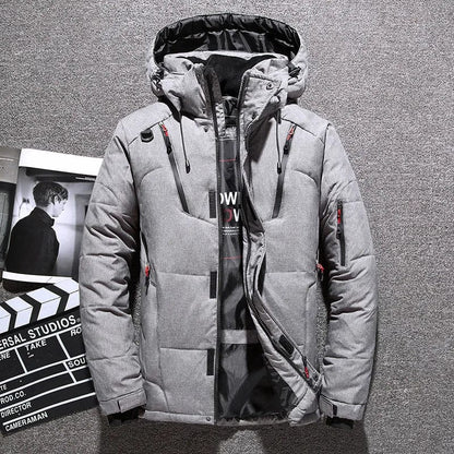 Men's Premium Down-Filled Hooded Winter Jacket