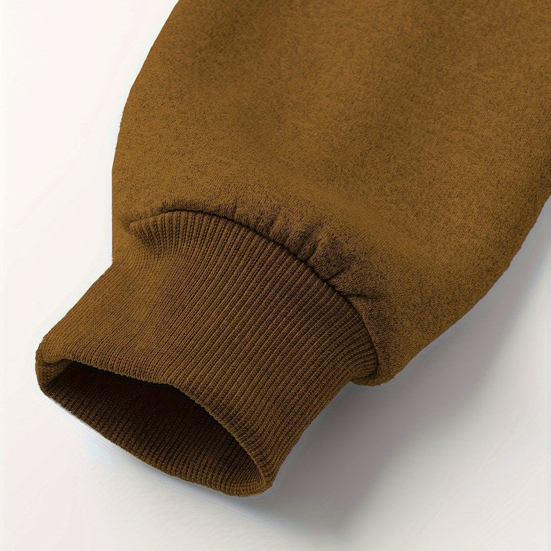 Men’s Plush-Lined Stretch Hooded Winter Jacket