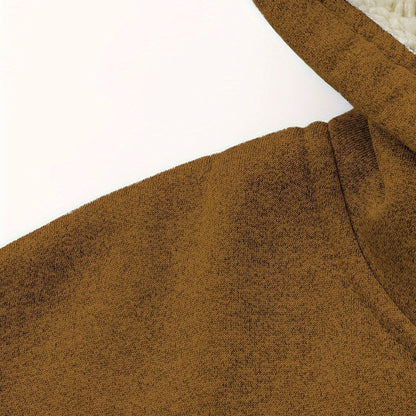 Men’s Plush-Lined Stretch Hooded Winter Jacket