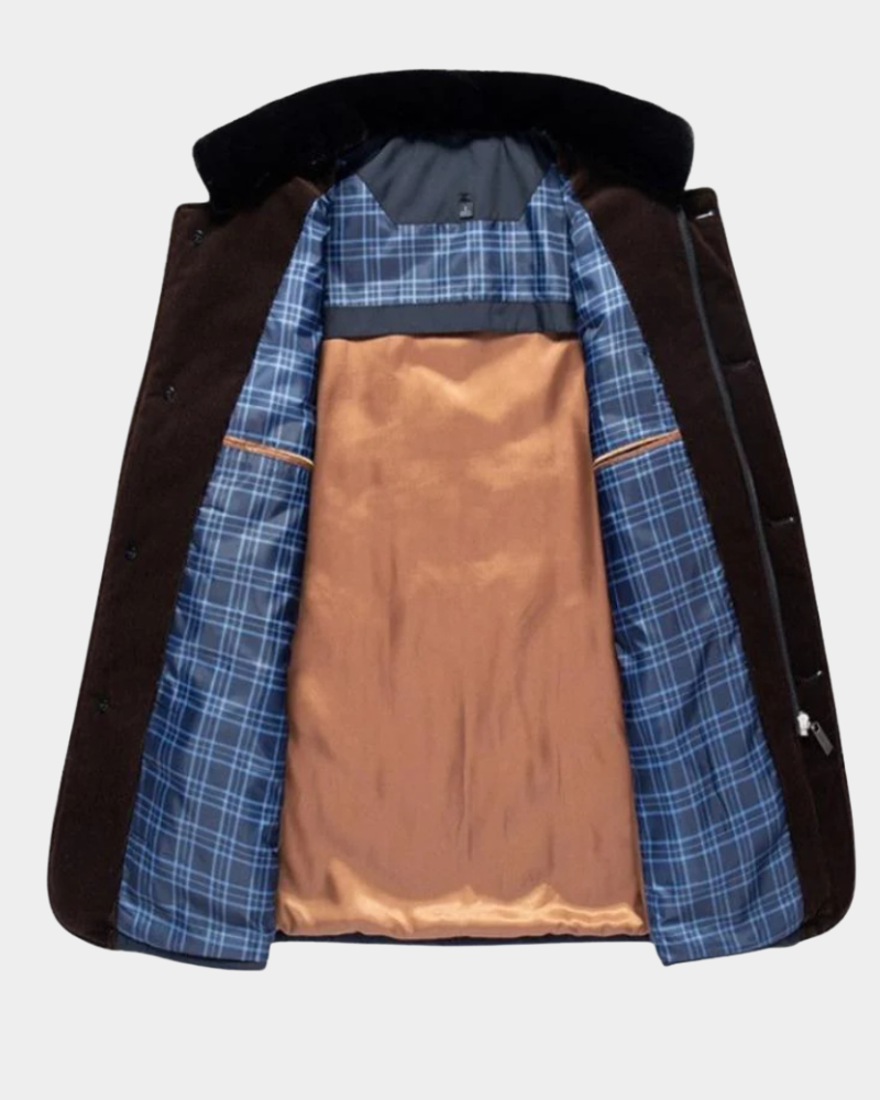 Men’s Quilted Stand-Collar Executive Jacket