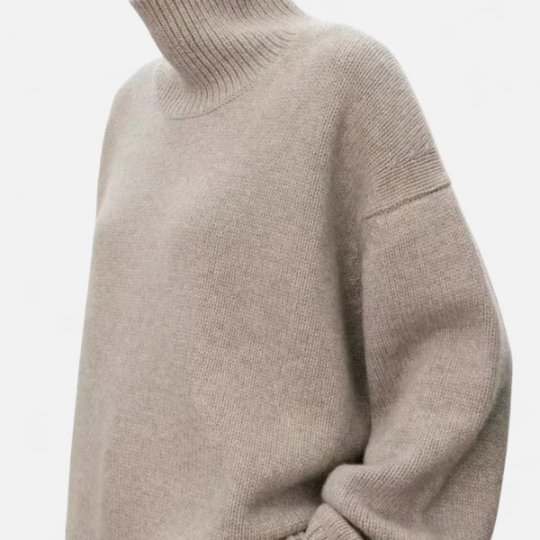 Women’s Pure Wool Classic Turtleneck Knit Sweater