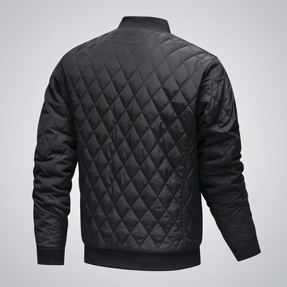 Men’s Diamond Quilted Lightweight Bomber Jacket