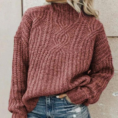 Women’s Classic Knit Pullover with Comfortable Relaxed Fit