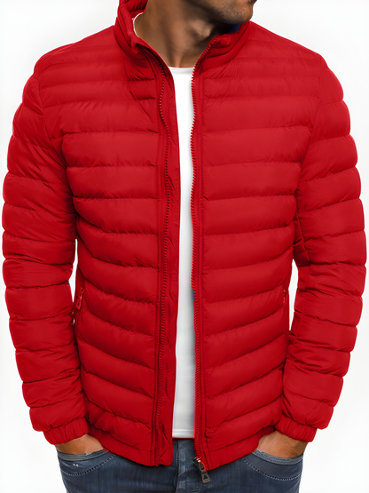 Men’s Relaxed Fit Insulated Stand-Collar Jacket