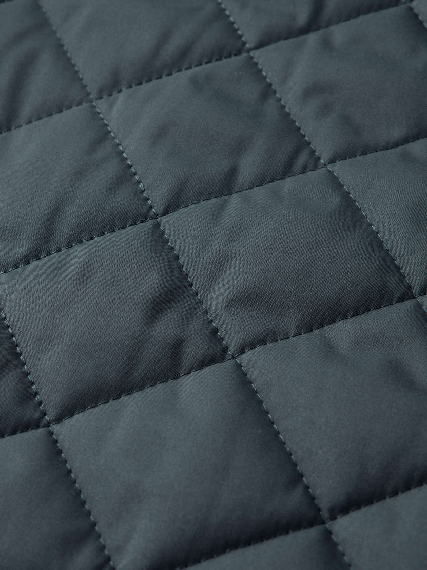 Men’s Diamond Quilted Faux Fur-Lined Winter Jacket