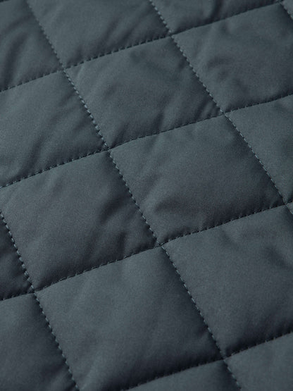 Men’s Diamond Quilted Faux Fur-Lined Winter Jacket