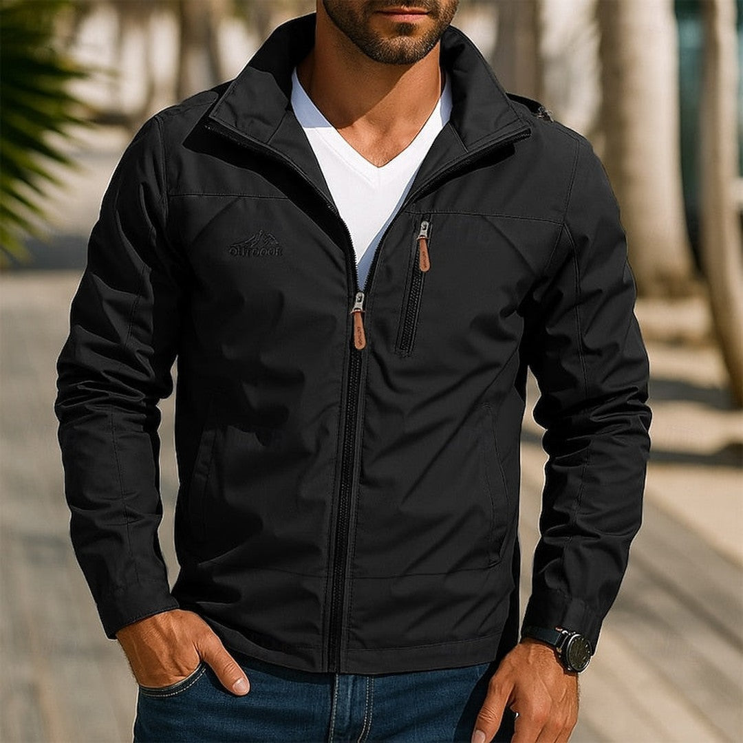 Men’s Wind-Resistant Water-Repellent Stand-Collar Jacket