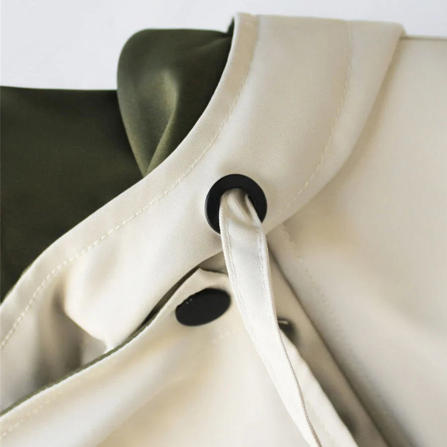 Women's Elegant Windproof Jacket with Weather-Resistant Protection