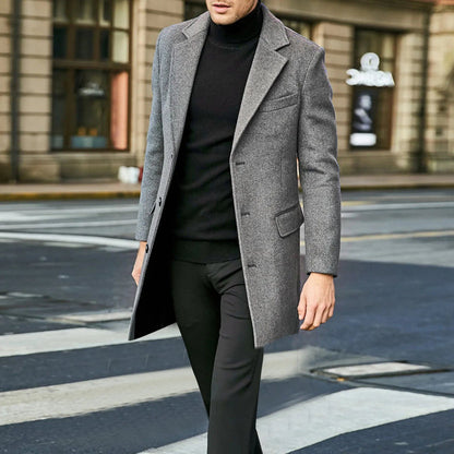 Men’s Smooth Mid-Length Tailored Jacket