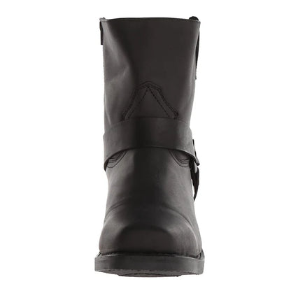 Men’s Rugged Harness Boots with Classic Buckle Strap