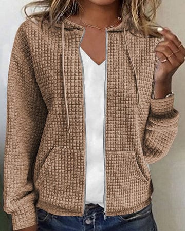 Women’s Hooded Full-Zip Jacket with Practical Pockets