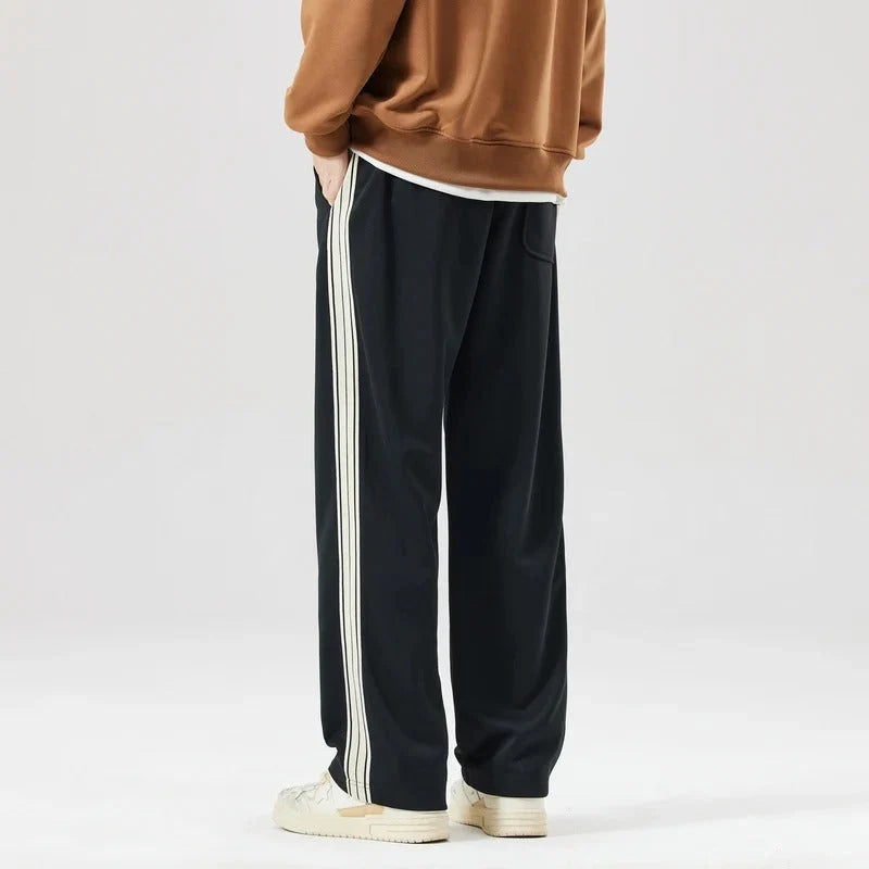 Men’s Relaxed Sweatpants with Triple-Stripe Side Detail