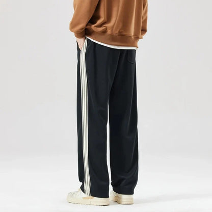Men’s Relaxed Sweatpants with Triple-Stripe Side Detail