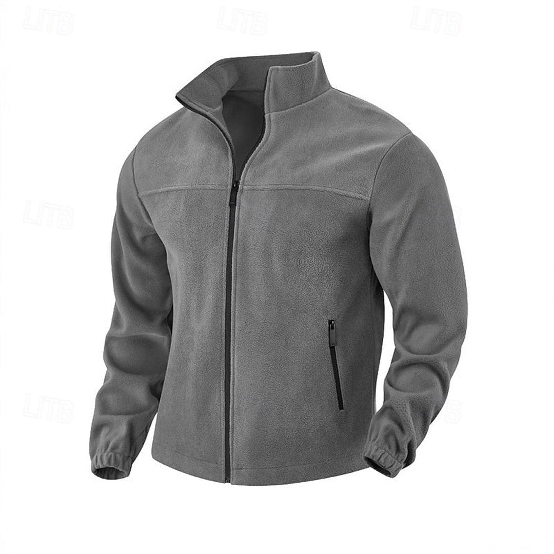 Men’s Essential Stand-Collar Full-Zip Casual Jacket