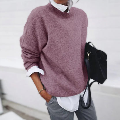 Women’s Relaxed Fit Pure Cashmere Long-Sleeve Sweater