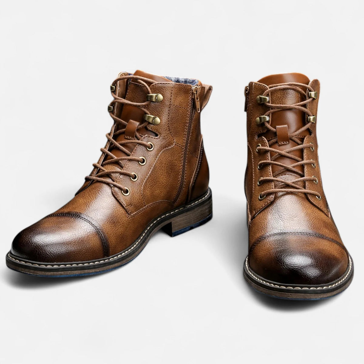 Men’s Lightweight Retro Leather-Style Boots