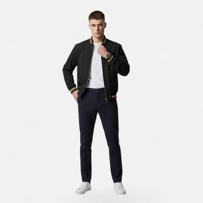 Men’s Lightweight Stand-Collar Full-Zip Casual Jacket